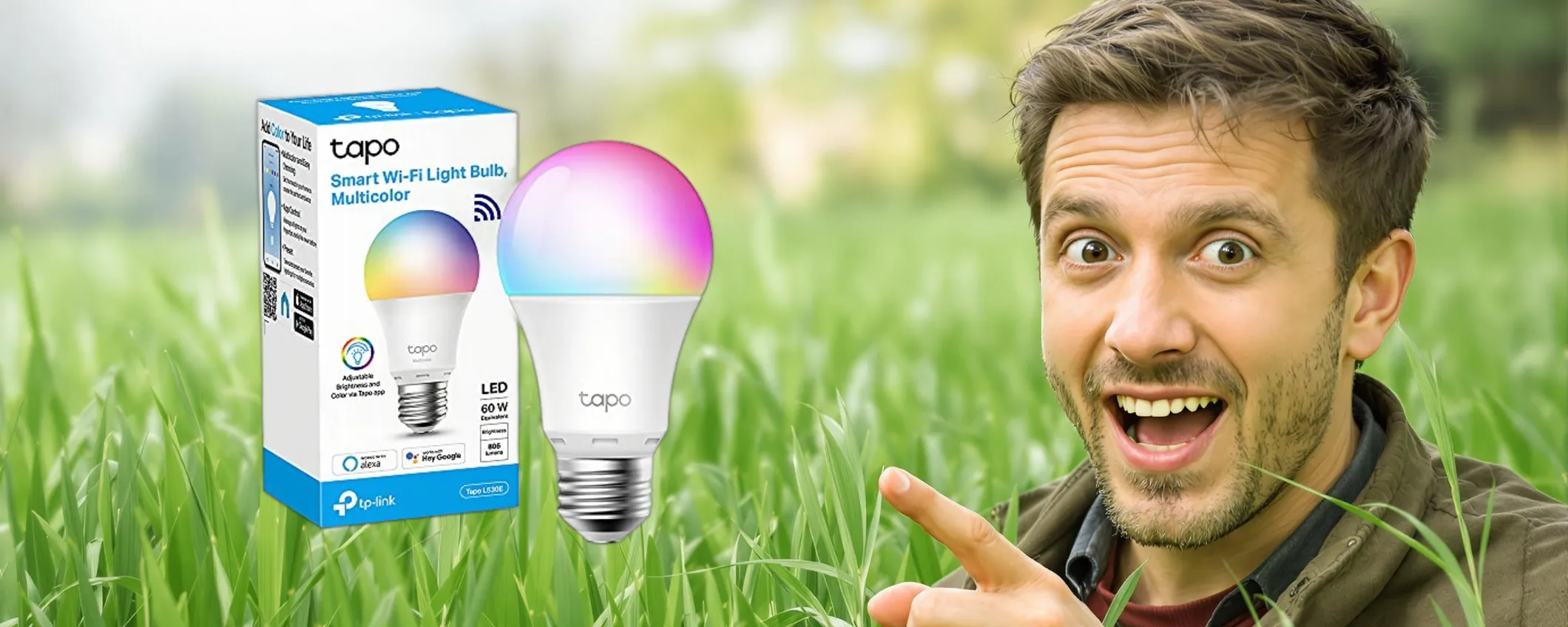 Lampadina smart multicolore TP-Link: promo eccezionale a soli 8,99€
