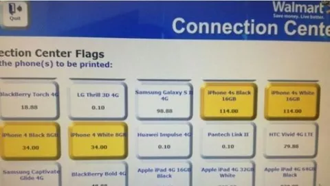 Walmart sconta iPhone 4 e 4S: iPhone 5 in arrivo?