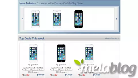 iPhone 5 su eBay: il negozio Factory Certified sempre attivo