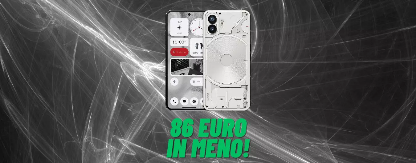 Nothing Phone (2) al MINIMO STORICO: risparmi 86€ (-12%)