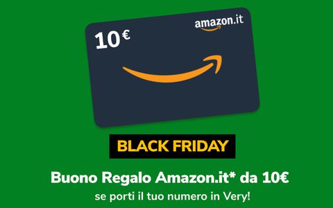 Very: 100GB e 10€ di BUONO AMAZON per il Black Friday