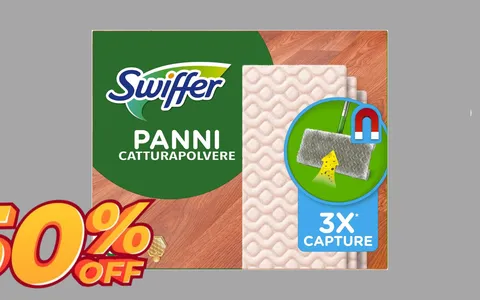 Swiffer in super offerta: 90 panni catturapolvere a metà prezzo (13€)