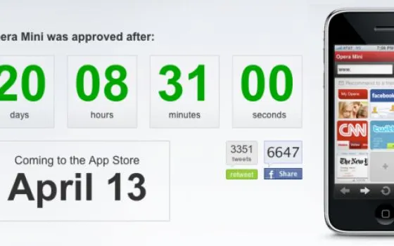Apple approva Opera Mini per iPhone