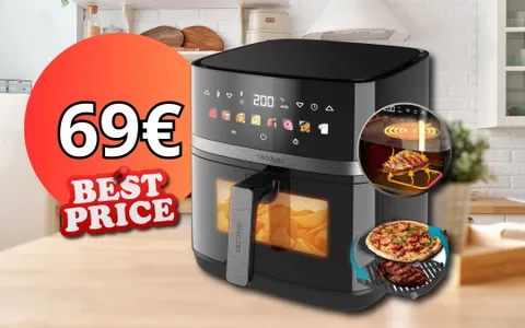 Friggitrice Cecotec da 8 LITRI: capacità gigante e prezzo mini