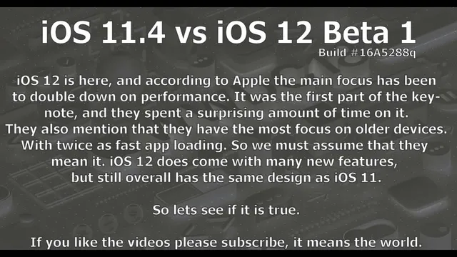 iOS 12 VS 11.4 (iPhone 5s)