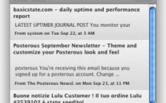 Notify controlla Gmail rimpiazzando Google Notifier su OS X