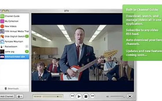DTV: Internet TV on Your Mac