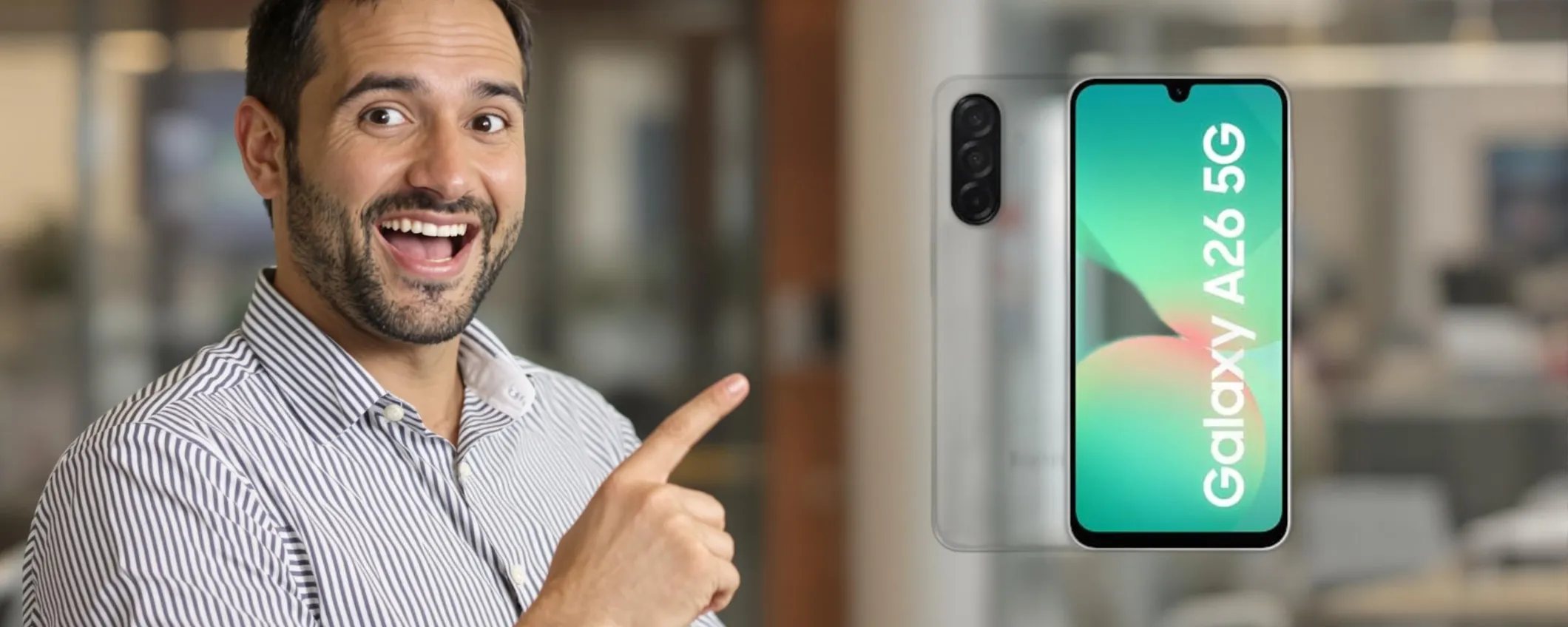 Galaxy A26 5G: design e funzionalità premium a un prezzo sorprendente