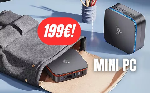 OFFERTA LAMPO: mini PC NiPoGi a 199€ su Amazon, POTENTE E COMPATTO