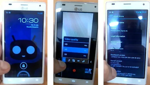 CyanogenMod 10 in anteprima su LG Optimus 4X HD