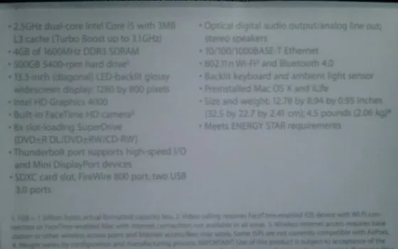 Trapelate le caratterisitche dei nuovi MacBook Pro ?