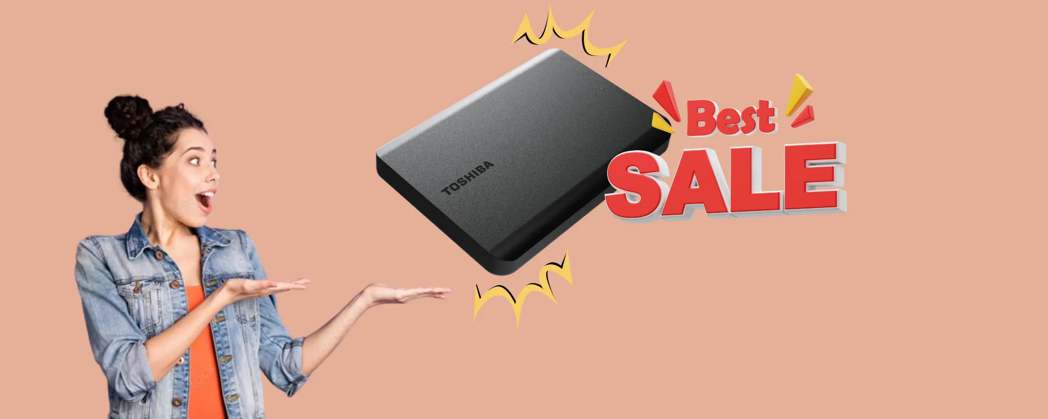 Storage extra di 4TB con l'Hard Disk Esterno Toshiba in doppio sconto su eBay