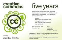 Cinque anni di Creative Commons