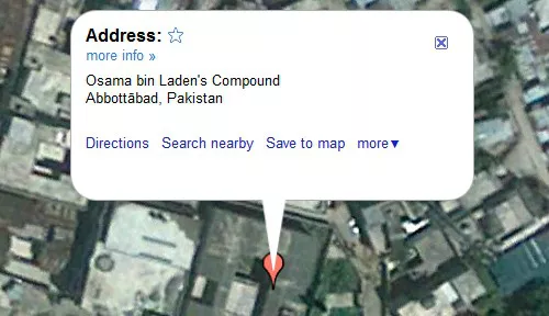 Osama Bin Laden, il bunker pakistano e Google Maps