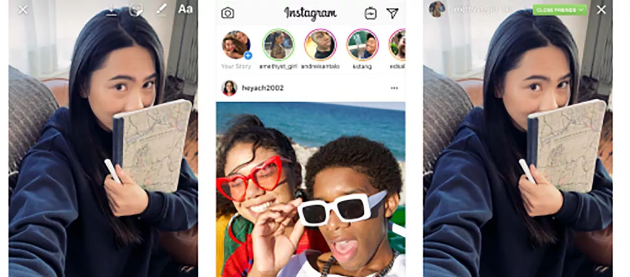 Instagram introduce Storie per amici più stretti