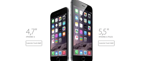 iPhone 6 compare sul sito Vodafone