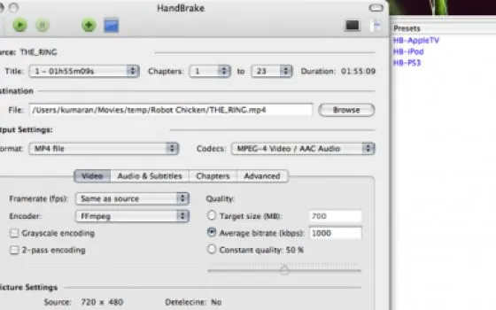 Nuovo aggiornamento per HandBrake: disponibile la versione 0.9.2