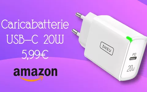 Caricabatterie USB-C da 20W ad un prezzo INCREDIBILE: promo TOP sconto + coupon