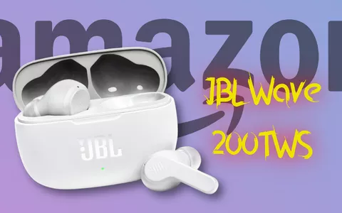 Auricolari Bluetooth JBL Wave 200TWS: Amazon fa centro con lo SCONTO del 25%