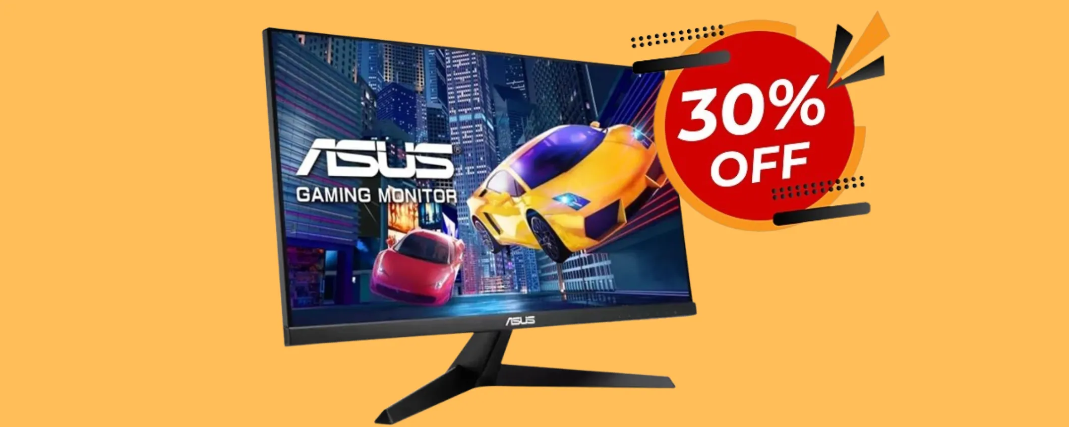 Monitor da gaming ASUS in svendita folle (-30%): occasione imperdibile su Amazon