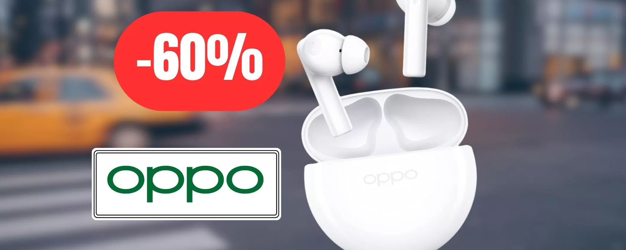 Cuffie bluetooth OPPO Enco Buds 2 al 60% di sconto: TUTTO VERO, OFFERTISSIMA Amazon