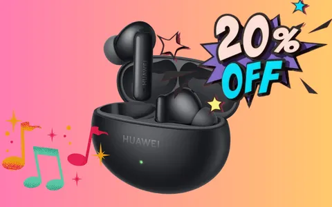 HUAWEI FreeBuds 6i scontatissime con il Black Friday anticipato