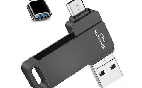 Chiavetta USB 128GB universale: backup iPhone e PC a 21€
