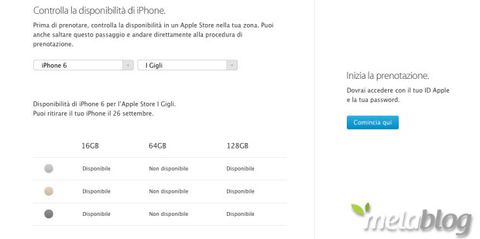 iPhone 6 e iPhone 6 Plus già prenotabili in Italia sul sito Apple
