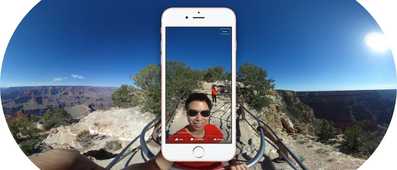 Facebook, arriva il supporto alle foto a 360 gradi