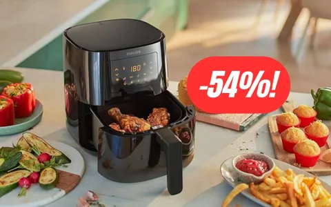 Friggitrice ad aria Philips: piatti gustosi e salutari, SCONTATA 54%