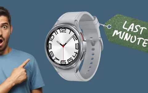 Risparmia più di 150€ sul Samsung Galaxy Watch6 Classic (-34%)