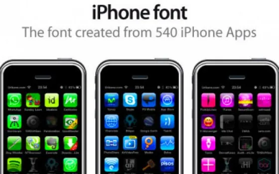 L'iPhone Font: 540 applicazioni e molte, molte ore per realizzarlo