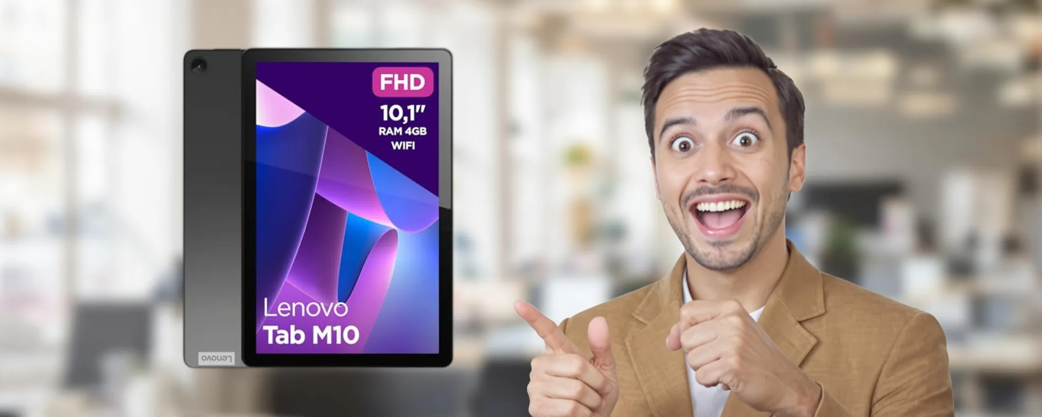 Tablet Lenovo di ultima generazione a poco più di 100€: promo esclusiva Amazon