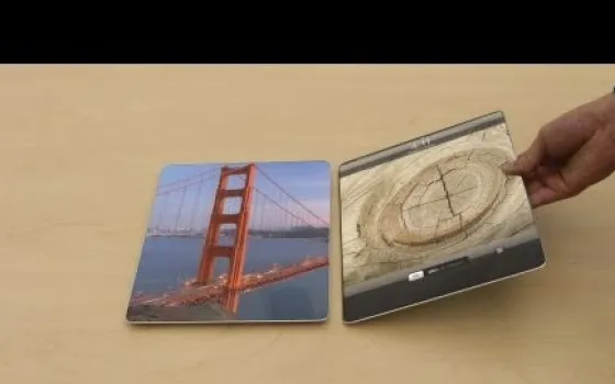 Spettacolare concept d'un iPad olografico senza cornice