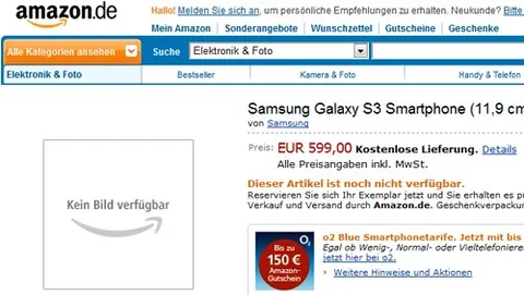 Samsung Galaxy S III in pre-ordine su Amazon