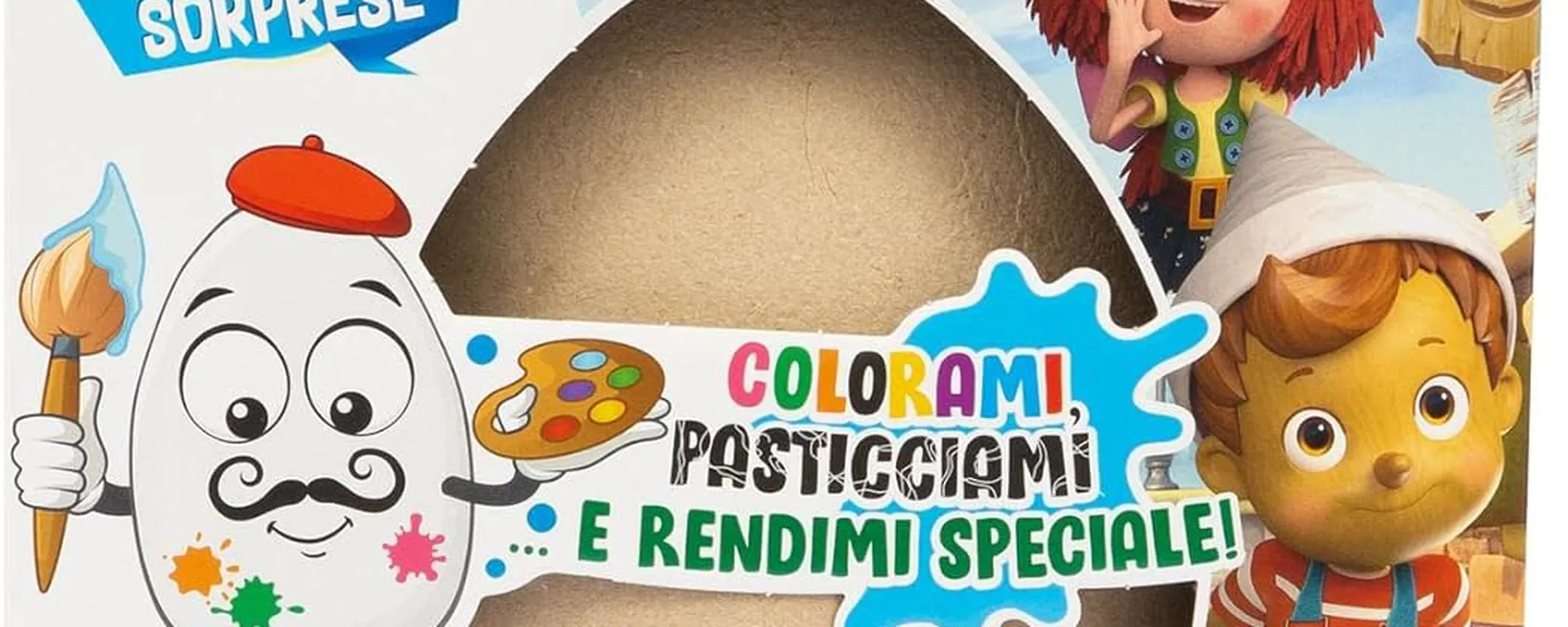 Pasqualone Pinocchio a 14€: SCONTO del 67% per l'uovo di Pasqua pieno di sorprese