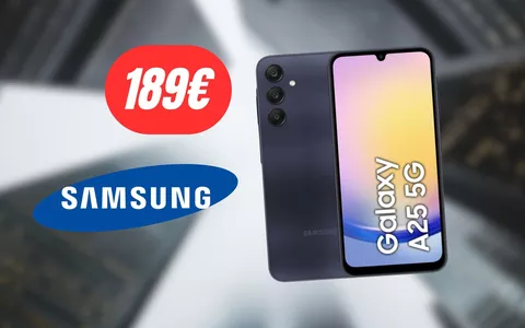 Samsung Galaxy A25: su Amazon oggi costa solo 189€, non lasciartelo scappare