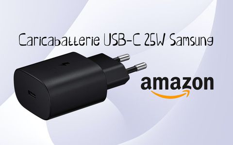 Caricabatterie USB-C Samsung 25W in SUPER OFFERTA (-42%)