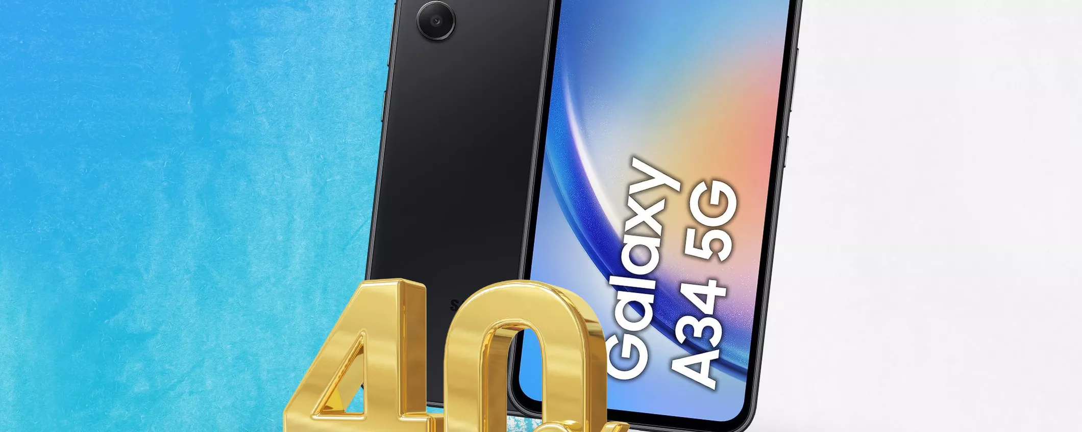 Samsung Galaxy A34: SOLO OGGI con il 40% di sconto per un prezzo STRACCIATO!