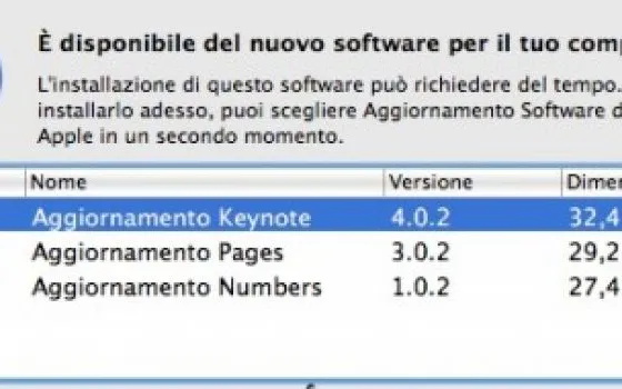Apple aggiorna iWork '08
