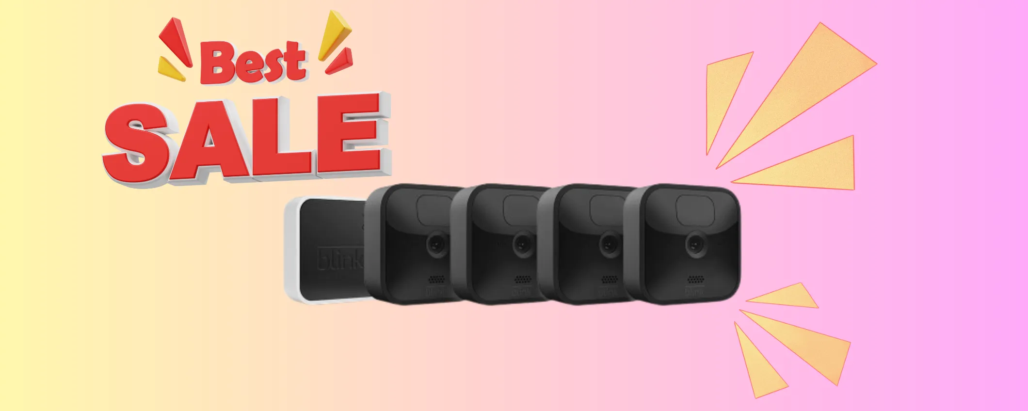 Svendita folle su 4 Videocamere di sicurezza da esterno Blink Outdoor (-60%)
