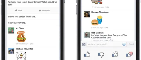 Facebook aggiunge gli sticker ai commenti