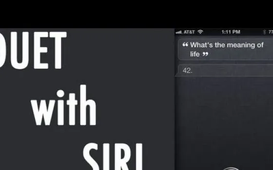Un improbabile duetto canoro con Siri