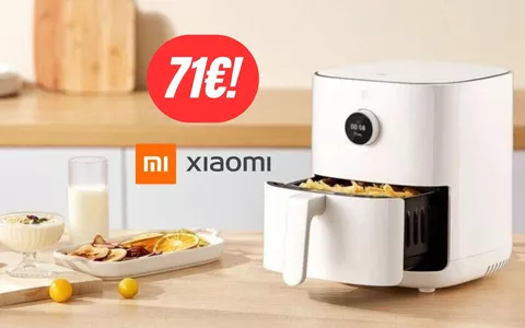 Cucina ottimi piatti ma in modo sano e sostenibile: friggitrice ad aria Xiaomi al 41% di sconto