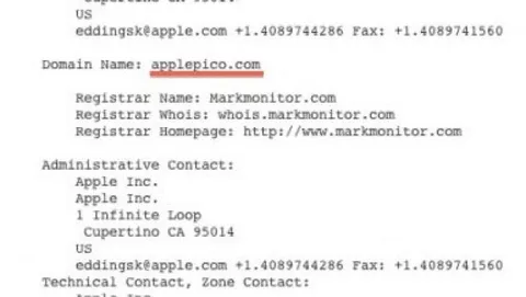 Apple compra il dominio applepico.com