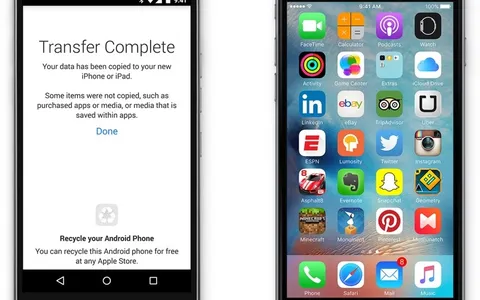 Move to iOS, l'app di Apple per Android accolta da migliaia di recensioni a una stella