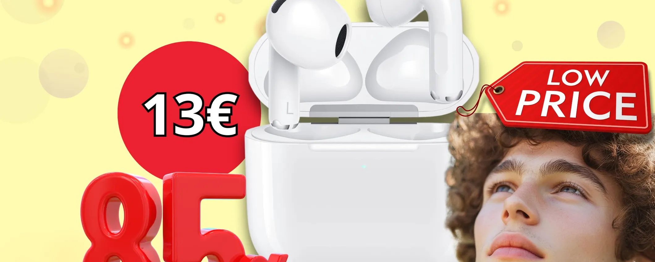 Cuffie Bluetooth A SOLI 13€: scopri il MEGA sconto (oltre 80%)