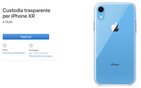 iPhone XR, arriva la custodia ufficiale Apple (ma costa uno sproposito)