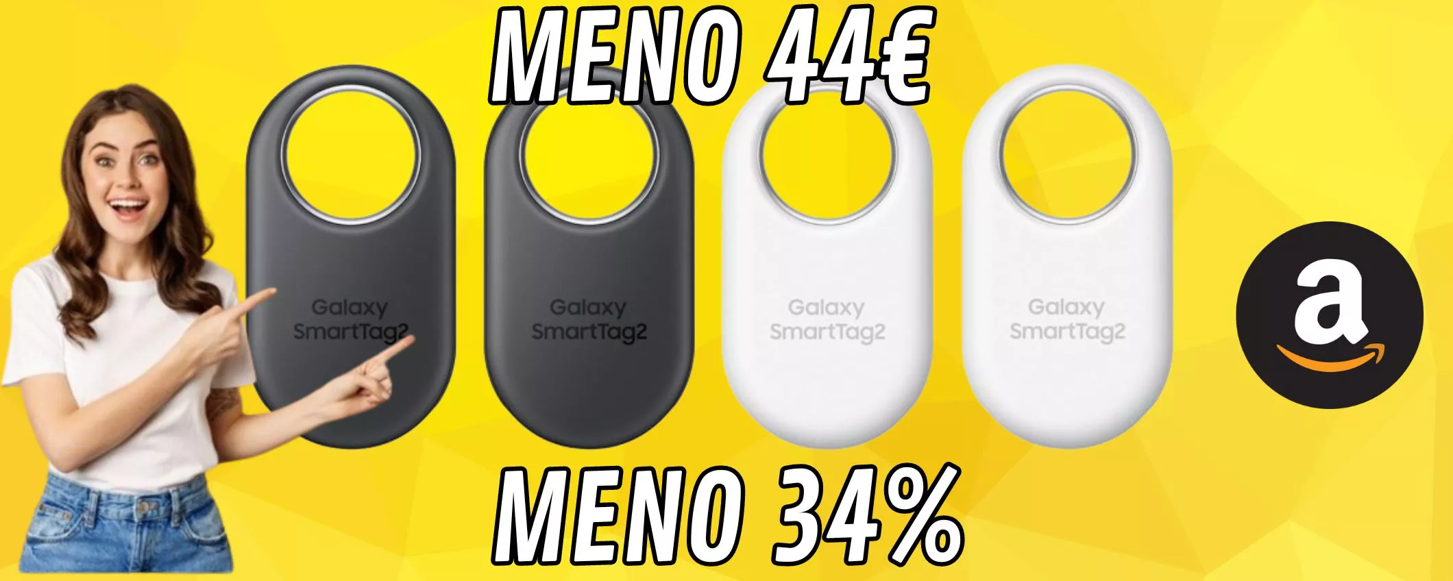 Samsung Galaxy SmartTag2, il bundle da 4 è scontatissimo MENO 34 PER CENTO!
