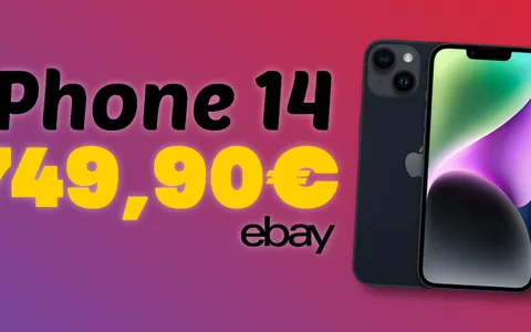 iPhone 14 A RUBA su eBay: è in OFFERTA a meno di 750€ (nuovo minimo storico)
